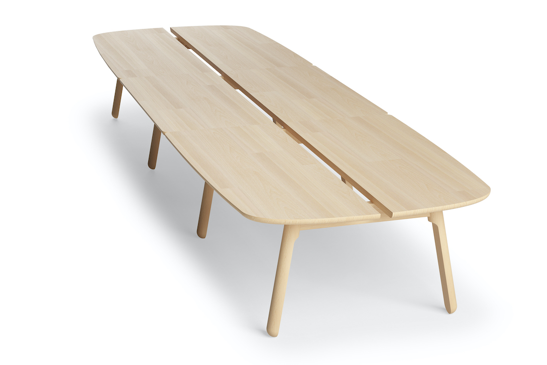 grote houten boardroomtafel DUM