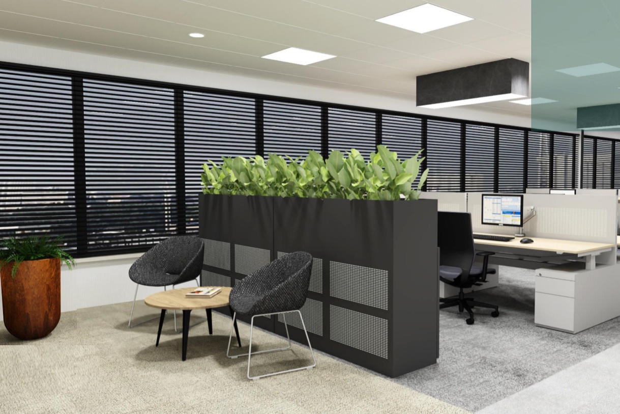 kantoorkast plantenbak zwart