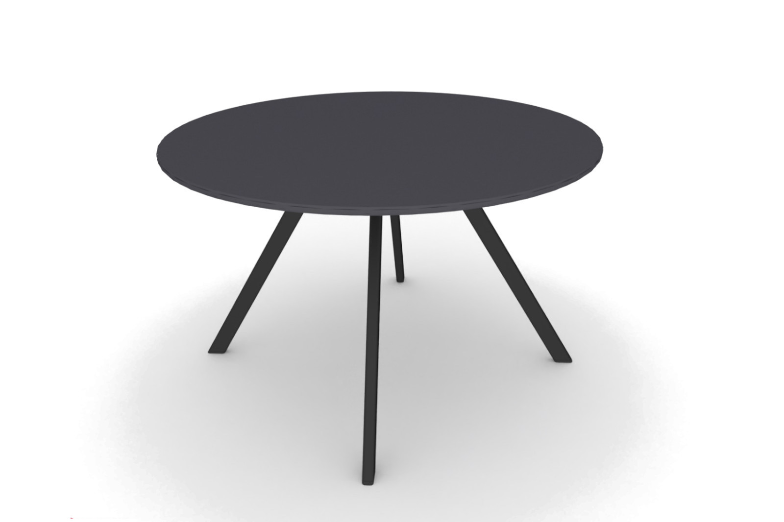 mat zwarte ronde tafel