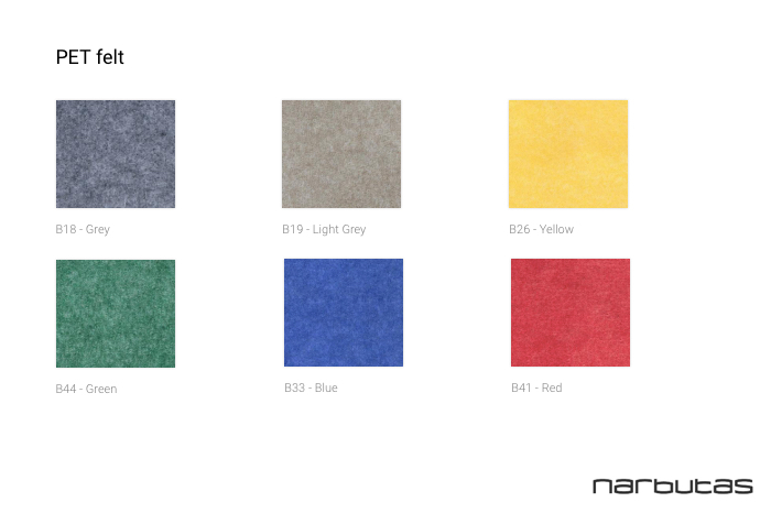 narbutas acoustic tiles kleuren