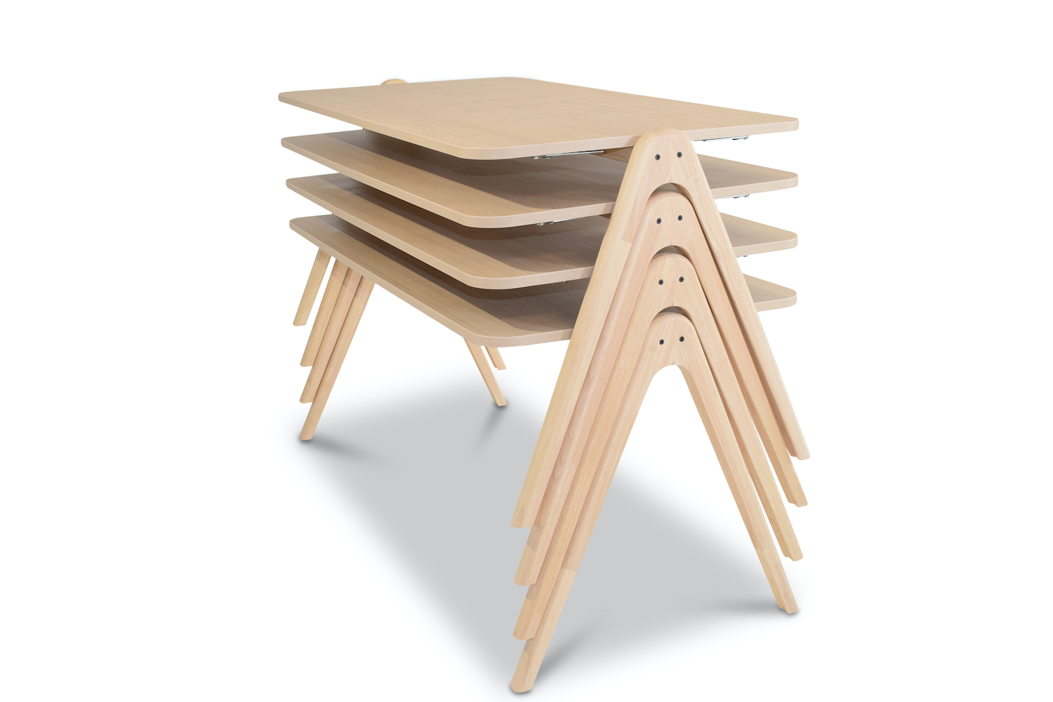 stapelbare houten tafel